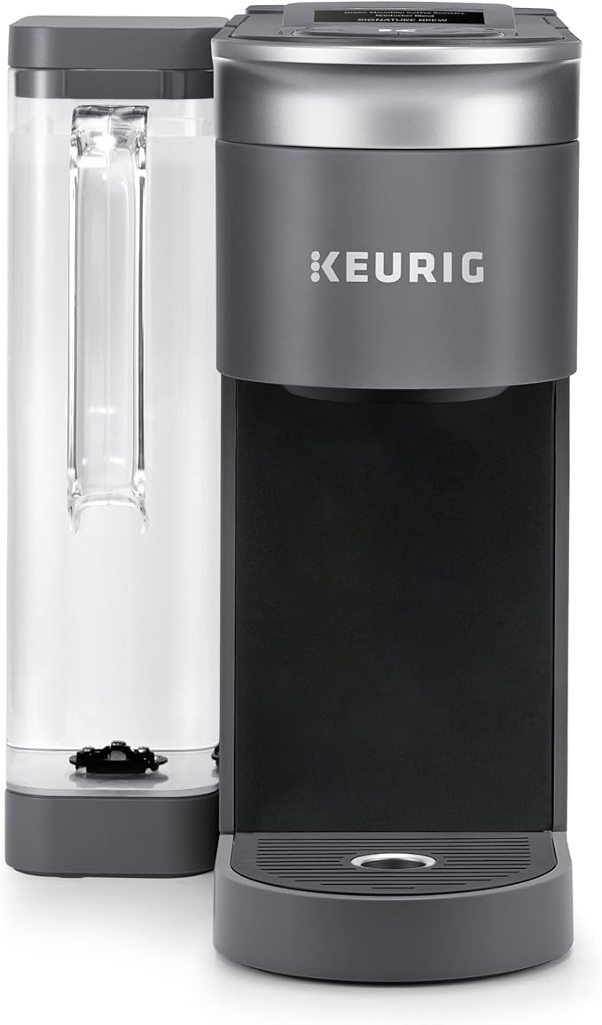 Keurig K-Supreme SMART Single Serve Coffee Maker With Wifi Compatibility 4 Brew Sizes And 66oz Removable Reservoir Compatible with Alexa Gray