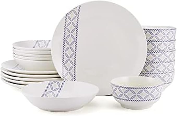 Studio Nova Preslie 18 Piece Dinnerware Set Service for 6 Multicolor