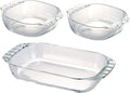 HARIO(ハリオ) HTZ-2808 Toaster Plate 3個セット transparent