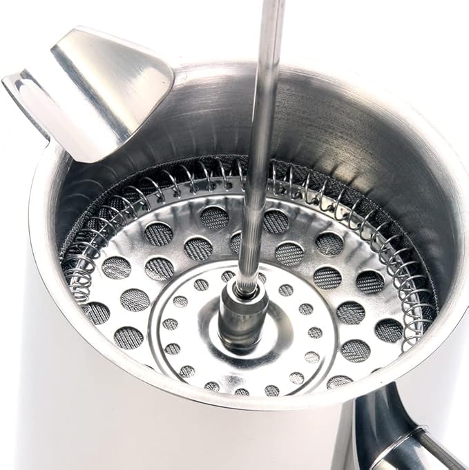 Best French Press Coffee Maker - Wall 304 Stainless Steel Keeps Brewed or Tea Hot