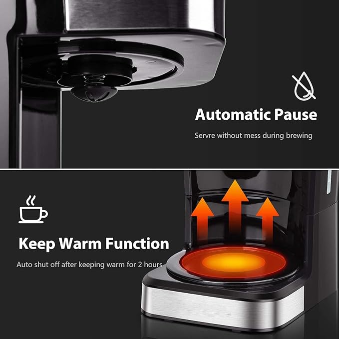 Automatic Espresso Machine Intuitive Touch Display with Glass Carafe and Permanent Filter Stainless Steel Ideal for Home Barista Stainless Steel Professional Coffee Machine Espresso
