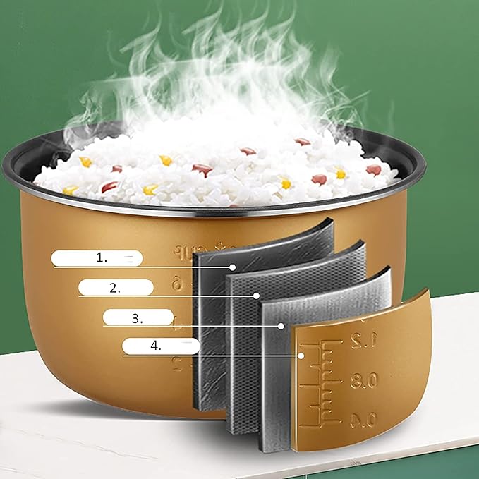 Rice Cooker- Steame Household Multi-Function Cooking Student Rice Cooker Mechanical Typewith Measuring Cup/Spatula (A 5L) (A 3L)