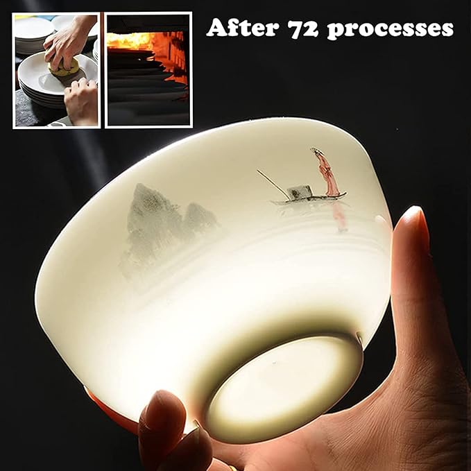 Bone China Dinnerwares Set 56 Piece Elegant Ceramic Plates and Bowls Sets Glaze Stoneware Dishes Set for Kitchen Dining Service for 10