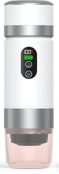 Portable Coffee Maker KF-JN-03 with Digital Display &amp 20 BAR Pressure – Hot &amp Cold Brew Compatible with Coffee Grounds and Capsules Compact Single-Serve Design with Transparent Cup &amp 60m