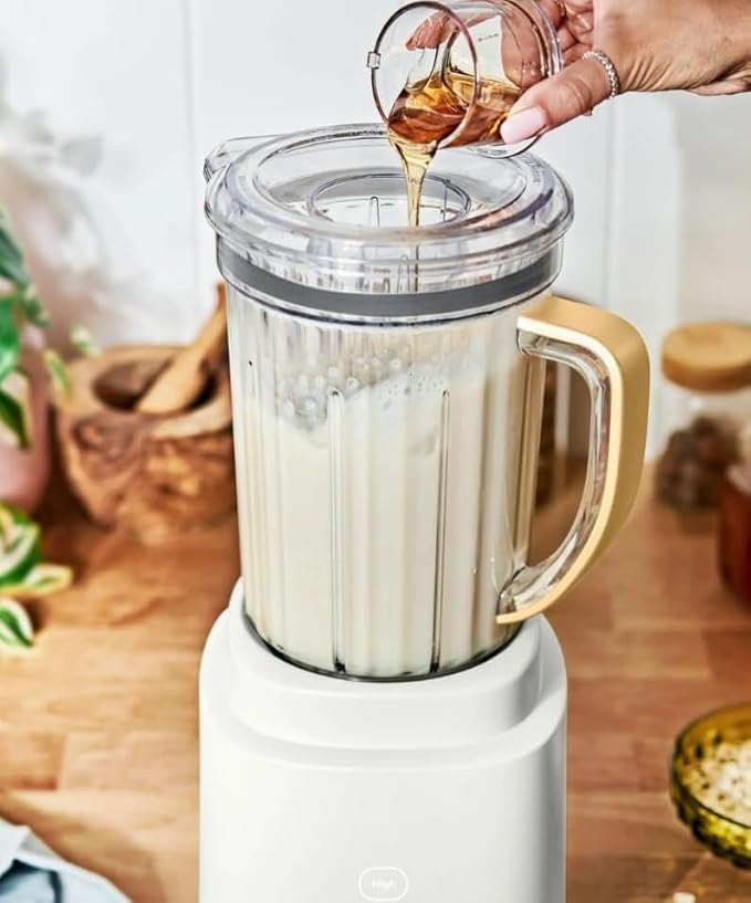 PowerExact Blender System with PrecisionSense Technology 700W Motor 50oz Tritan Jar 20oz Personal Cup Stainless Steel Blades (White Icing)
