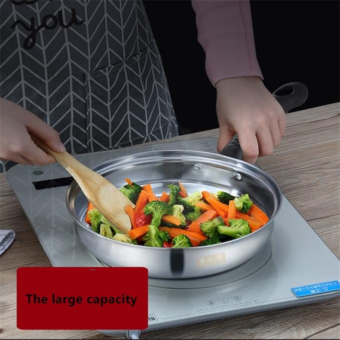 5 Piece Stainless Steel Pan Frying Pan Set Pressure Cooker Cooking Stew/Pot Milk Steamer/Soup Pot Kitchen Pan Set