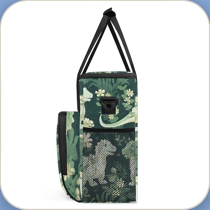 Cute Dinosaur Coffee Maker Carrying Bag Cartoon Dinosaur Travel Storage Bag Compatible with K-Mini or K-Mini Plus Single Serve Coffee Brewer Carrying Case with Multiple Pockets &amp Shoulder Strap