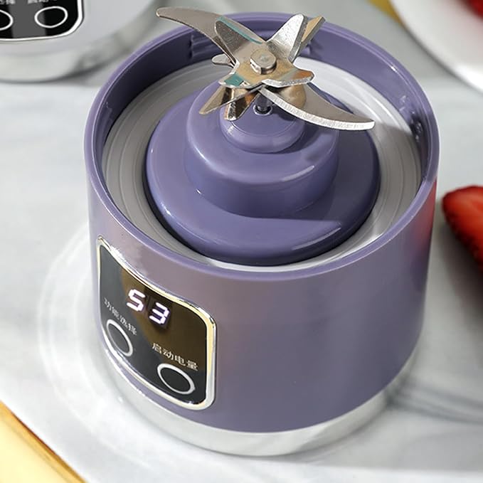Personal Juicer450ml Wireless Mixer with LED Display | Portable Blender Cup - for Home Gym Kitchen Beach School Camping Hiking Picnic Vacation Apartment Dorm