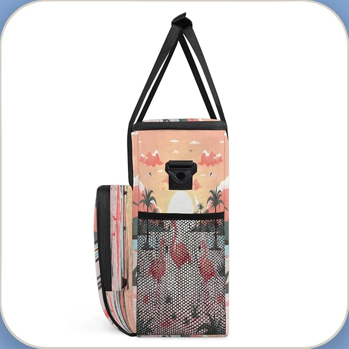 Flamingo Coffee Maker Carrying Bag for Keurig K-Mini or K-Mini Plus Storage Portable Coffee Maker Travel Bag