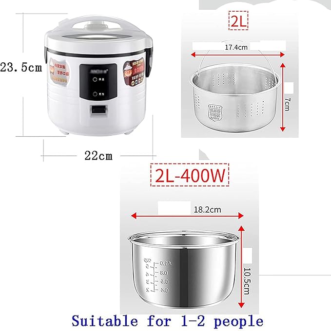 Rice Cooker Household Multi-Function Rice Cooker 304 Stainless Steel Inner Tank Smart Insulation for 1-7 People