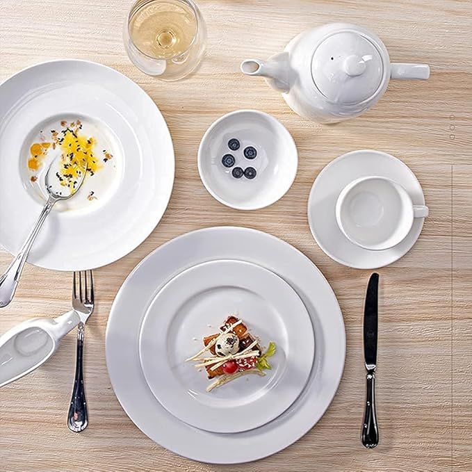 Dinnerware Set Plates and Bowls Sets Complete Porcelain Combi-Set Fine Plates Bowls And Cups Microwave And Dishwasher Safe