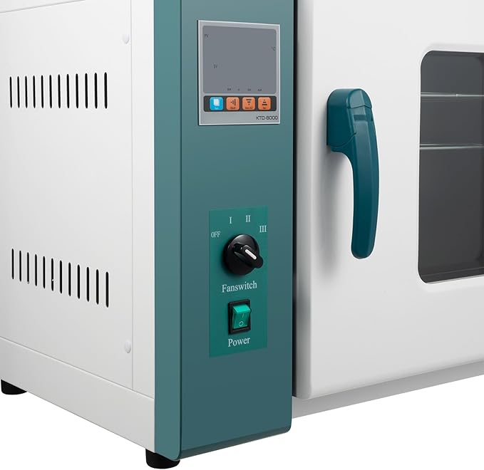 Horizontal Electric Blast Drying Oven 45L/12Gallon Lab Industrial Digital Forced Air Convection Drying Oven with Intelligent Temperature Controller For Industrial Schools 1000W 110V