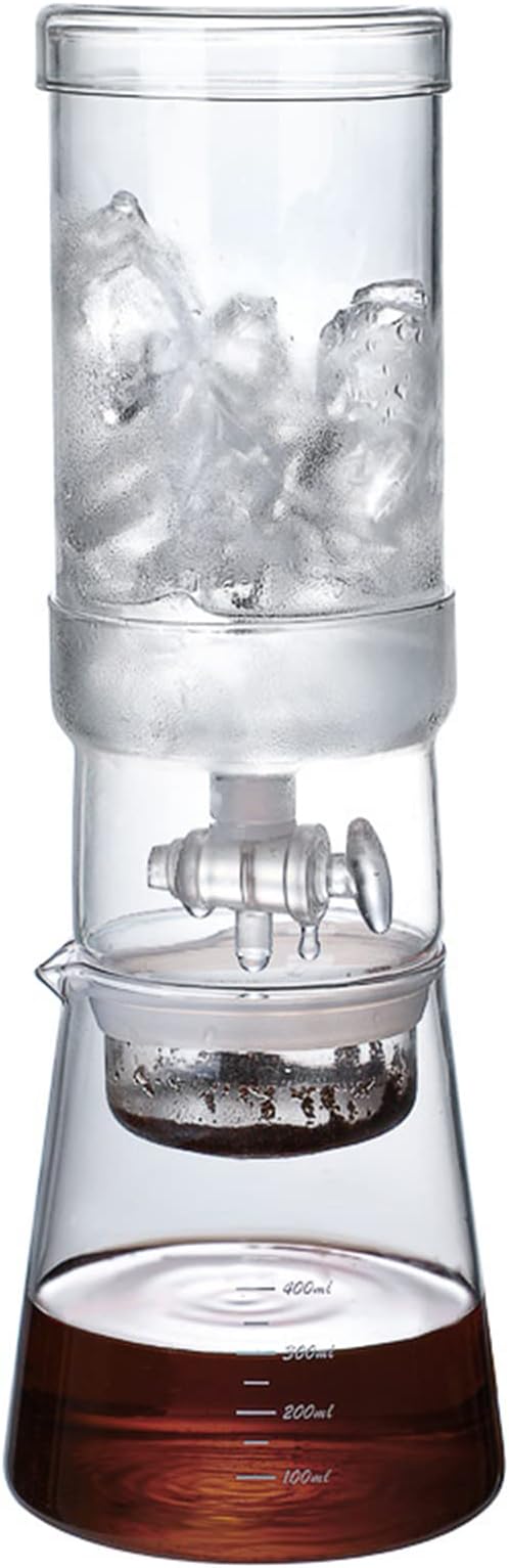 Cold Brew Coffee Maker Coffee Machine Coffee Portable Reusable Ice Drip Coffee Filter Glass Percolators Espresso Pot Cafe Maker 400ml