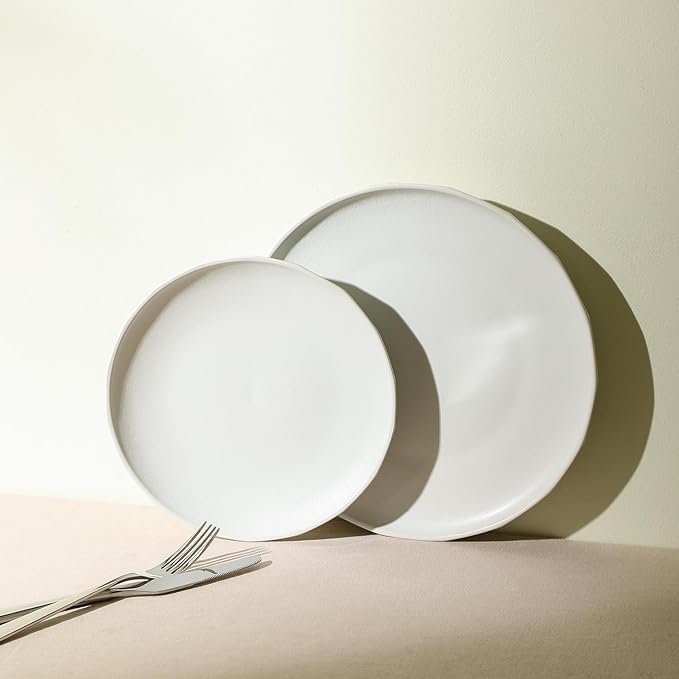 Stone Lain Rio 4-Piece Dinner Plate Set Stoneware Beige