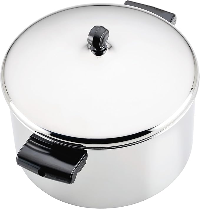 Farberware Classic Series Stainless Steel Pots and Pans with Baking Sheet Pan Cooking Tools and Lids Induction Ready Dishwasher Safe 10 Piece Cookware Set Metal Utensil Safe - Stainless Steel