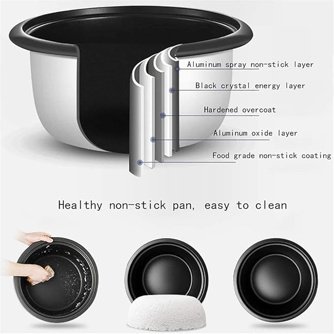 Large-Capacity Rice Cooker Commercial Non-Stick Rice Cooker for Canteen/Hotel/School for 8-30 People (13L2000W) ()