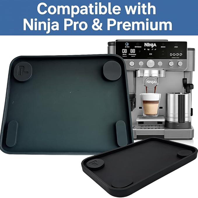 TUFF LUV The One Perfect Silicone Mat Accessory Compatible with Ninja Luxe Espresso [Essential [ES501]/ Premier [ES601] / Pro [ES701]] Coffee Machine – Prevents Water Stains &amp Leaks