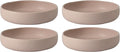 Bloomhouse - Two Time Oprah's Favorite Things Winner - Corsica Clay 4-Piece Meal and Pasta Bowl Set – Prosecco Blush Pink Stoneware for Dinner Serving &amp Everyday Use