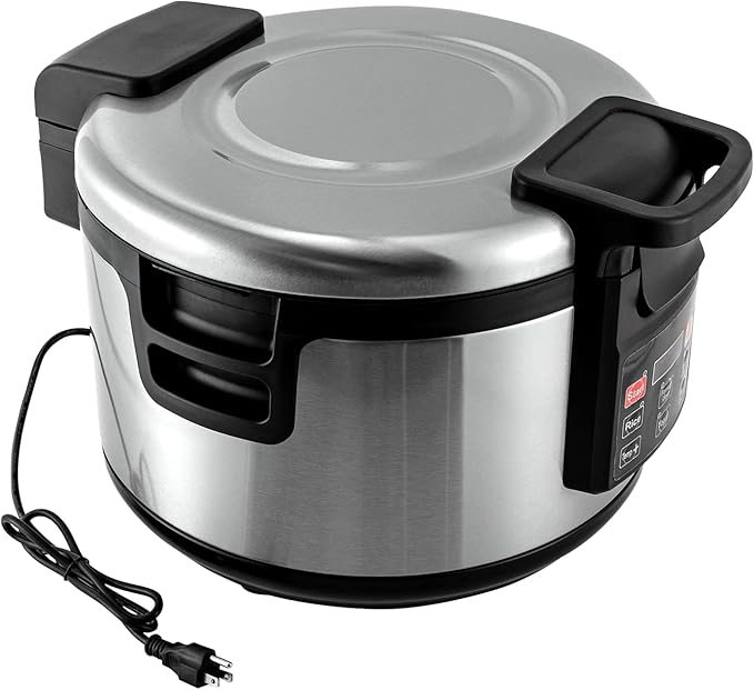 Commercial Rice Warmer 20QT Electric Food &amp Rice Warmer (Not a Cooker) Stainless Steel Exterior Adjustable Temp Non-stick Inner Pot Fit For Restaurant Party Family