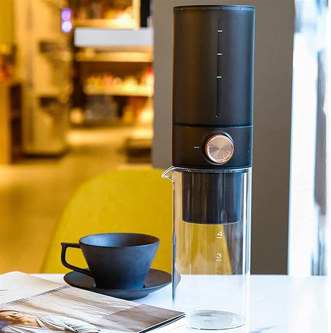 Percolator Coffee Pot Cold Brew Coffee Maker Portable Ice Drip Coffee Maker Cold Brew Small Slow Drip Coffee Maker (Color : Black)