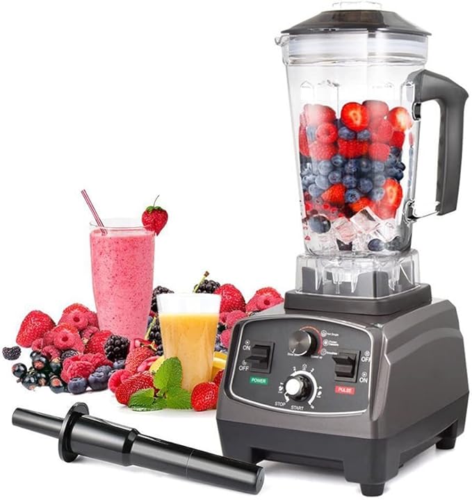 Blender Smoothie Makers 1650W Kitchen Food Processor 26000 RPM High-Speed Jug Blender with 2L BPA-Free Container for Home Milk Tea Shop Coffee Shop