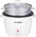 Tayama Rice Cooker with Steam Tray 8 Cups White (RC-8R)