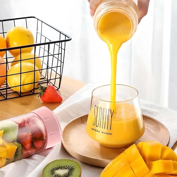 High-Speed Mini Portable Juicer - USB Electric Fruit Blender &amp Personal Food Processor