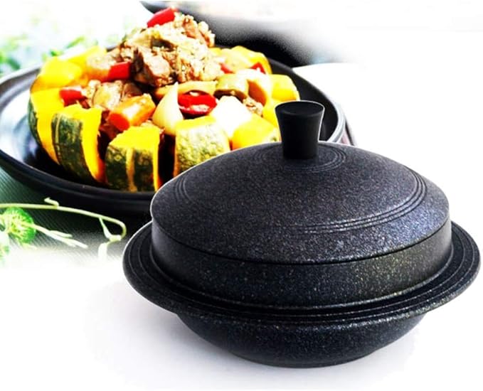 PN IH Induction Korean Traditional Iron Pot Rice Gamasot Ceramic Cauldron 7.7(20cm) Made in Korea