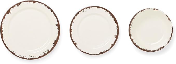 Fox Run Melamine Dinnerware Set Multicolor 12 Piece
