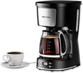 12-Cup Drip Coffee Maker with Reusable FilterProgrammable ClockAuto BrewWater WindowKeep Hot PlateGlass CarafeCompact Design for KitchenOfficeSilver and BlackStainless Steel