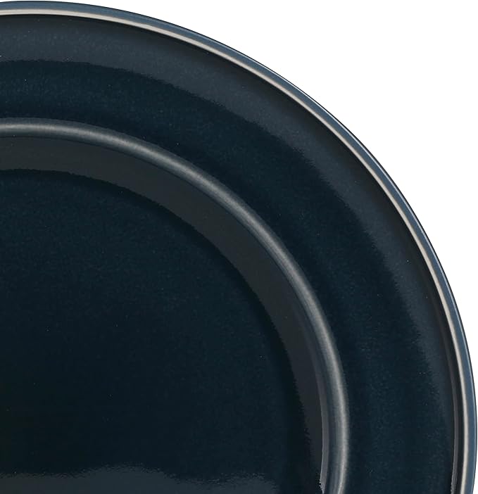 Martha Stewart Portillo 12 Piece Reactive Stoneware Dinnerware Set - Blue