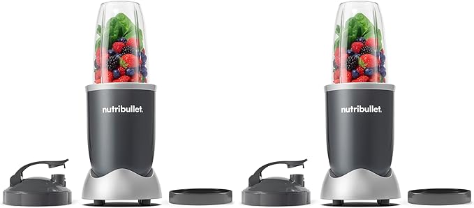 nutribullet Personal BlenderShakesSmoothiesFood Prepand Frozen Blending24 Ounces600 WattGrayNBR-0601WM(Pack of 2)