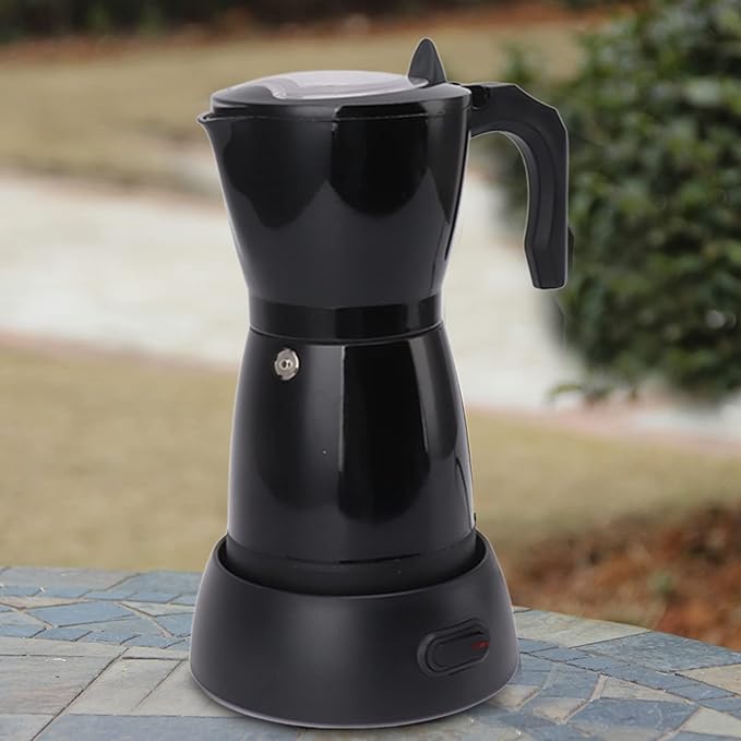 Pot 550W Aluminum Alloy Coffee Maker with Fine Holes Filter Ergonomic Handle for Cappuccino Latte Silky Smooth Coffee Experiencefor Kitchen Office Camping