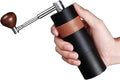 Portable Manual Coffee Maker &amp Hand Grinder - Adjustable Grinding Thickness for Travel Camping &amp Office Use (Black 14.2cm)
