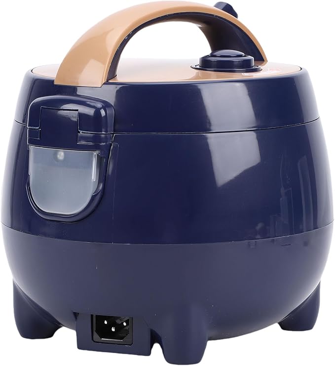 Asixxsix 300W Small Rice Cooker 1.8L Nonstick Cooking Pot with Steam Rack &amp Removable Rubber Seal for One Key Control Panel for Small Kitchens Apartments Dorms (US Plug)