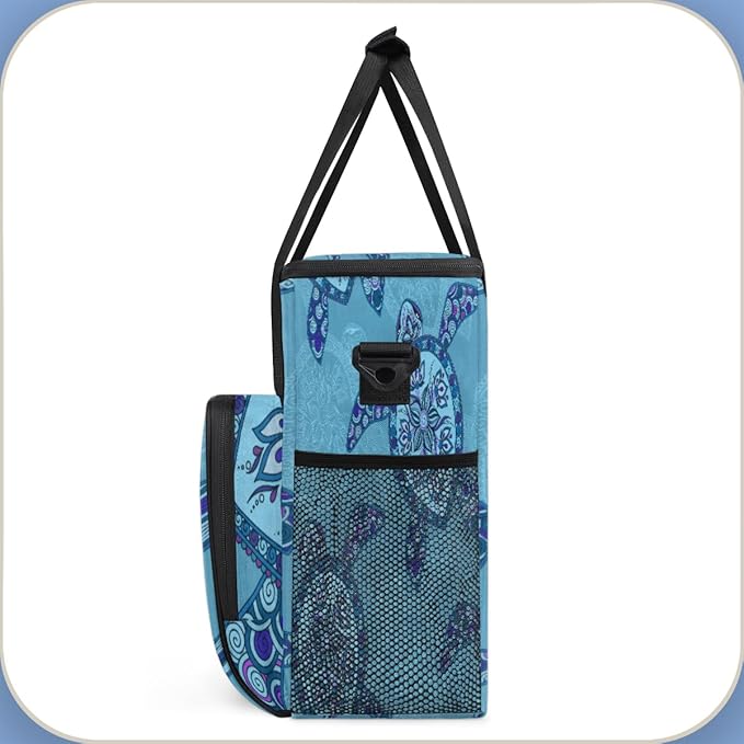 Turtle Pattern Art Coffee Maker Carrying Bag for Keurig K-Mini or K-Mini Plus Storage Portable Coffee Maker Travel Bag