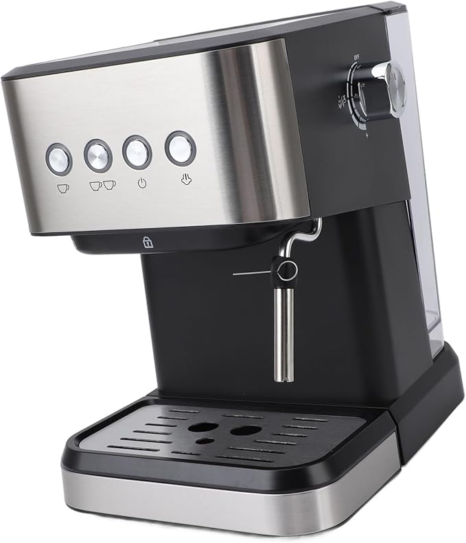 Haofy 20Bar Semi Automatic Coffee Maker with 1.5L Water Fast Preheating High Temperature Steam and Milk Froth Making for Cappuccino Latte