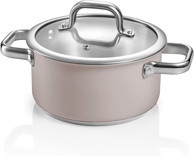 Tescoma Delight Taupe Saucepan Set of 8