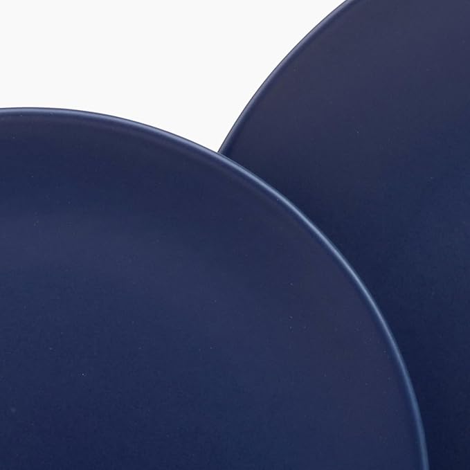 Larder &amp Vine Ceramic Stoneware Dinnerware 16-Piece Set 4 Place Settings (Indigo)