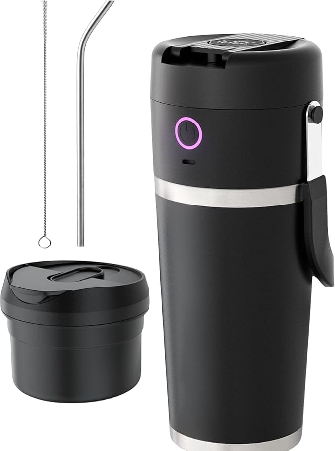 2in1 Insulated Mixing Cup 6000mAh Battery 180W Motor Portable Smoothie Mixer 6000mAh Rechargeable Juicer