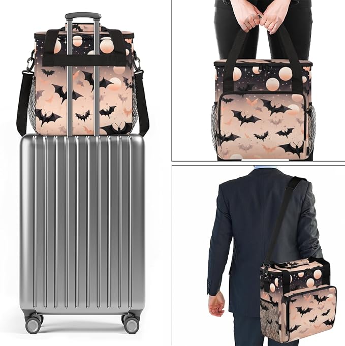 Magical Bat Coffee Maker Carrying Bag Magic Bat Portable Travel Storage Tote Bag Compatible with K-Mini or K-Mini Plus Single Serve Coffee Brewer Carrying Case with Multiple Pockets &amp Shoulder S