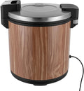 Commercial Rice Warmer(Not Rice Cooker) 23L/6Gal Portable Food &amp Rice Warmer Non-stick Inner Pot 110W Electric Rice Warmer 2 Temp Adjustable Portable Big Rice Warmer for Restaurant