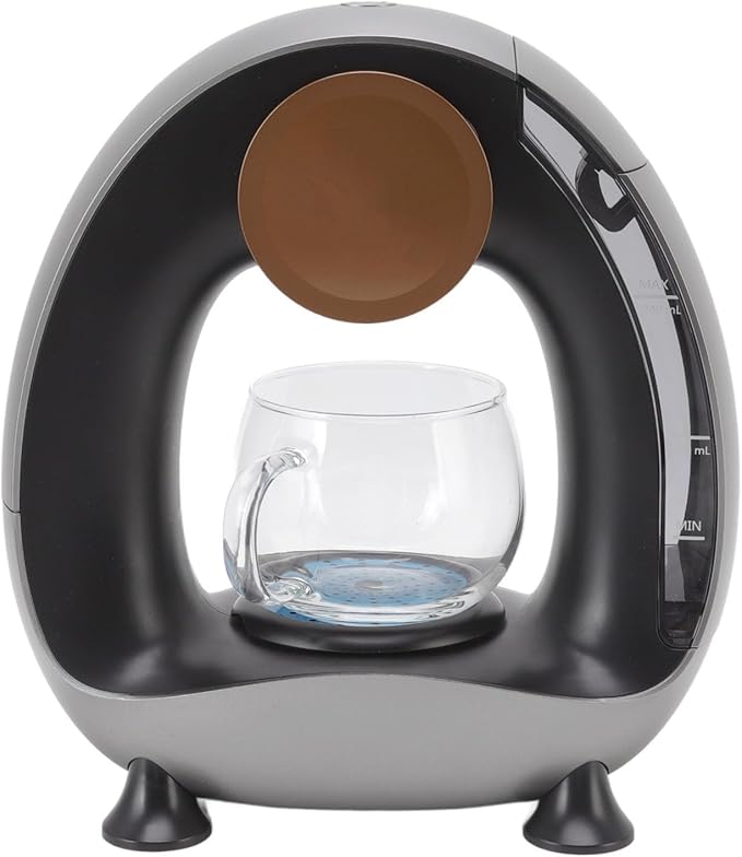 AYNEFY Drip Coffee Maker Stainless Steel and Borosilicate Glass 240ml Water Tank Quiet Hand Washable No BPA Dishwasher Safe Filter and Coasters Suitable for