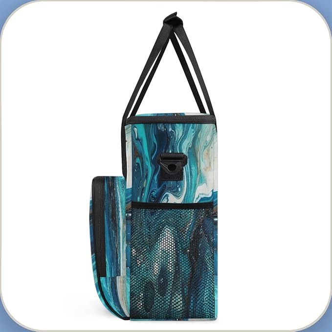 Marble Ocean Coffee Maker Carrying Bag for Keurig K-Mini or K-Mini Plus Storage Portable Coffee Maker Travel Bag