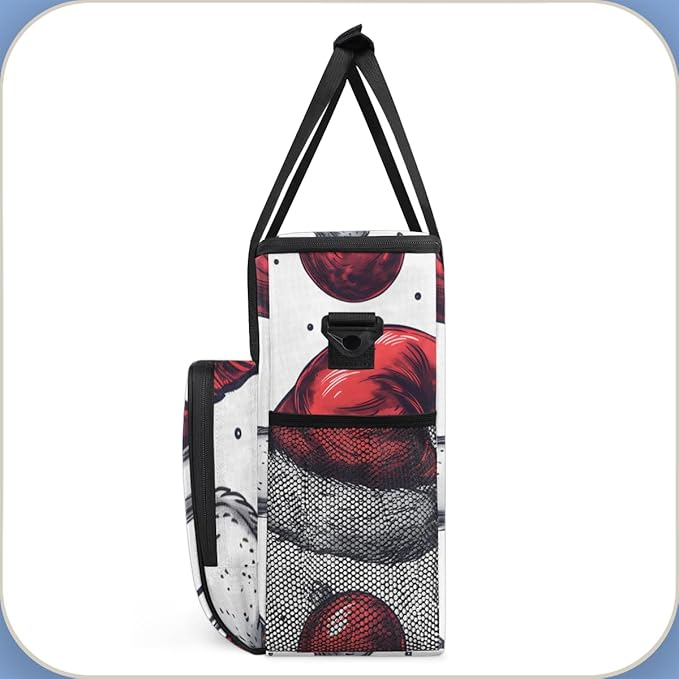 Christmas Hat Coffee Maker Carrying Bag Modern Hat Travel Storage Bag Compatible with K-Mini or K-Mini Plus Single Serve Coffee Brewer Carrying Case with Multiple Pockets &amp Shoulder Strap