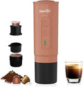 H02PRO Travel Coffee Maker Portable Espresso Machine for Camping 20 Bar Mini Coffee Maker Compatible with NS Capsule &amp Ground Coffee Battery Operated Self-heating Car Coffee Machines for Travel