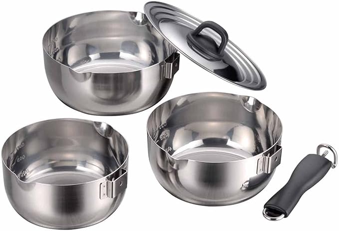 Detachable Sleeve Palm Pan 3 Pcs Set Unisex with Lid 31879