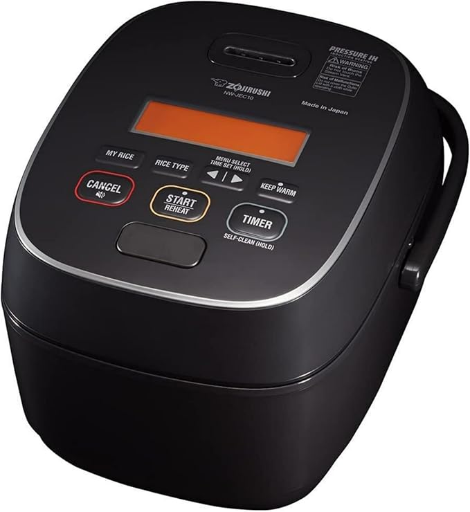 Zojirushi NW-JEC10BA Pressure Induction Heating (IH) Rice Cooker &amp Warmer 5.5-Cup Made in Japan