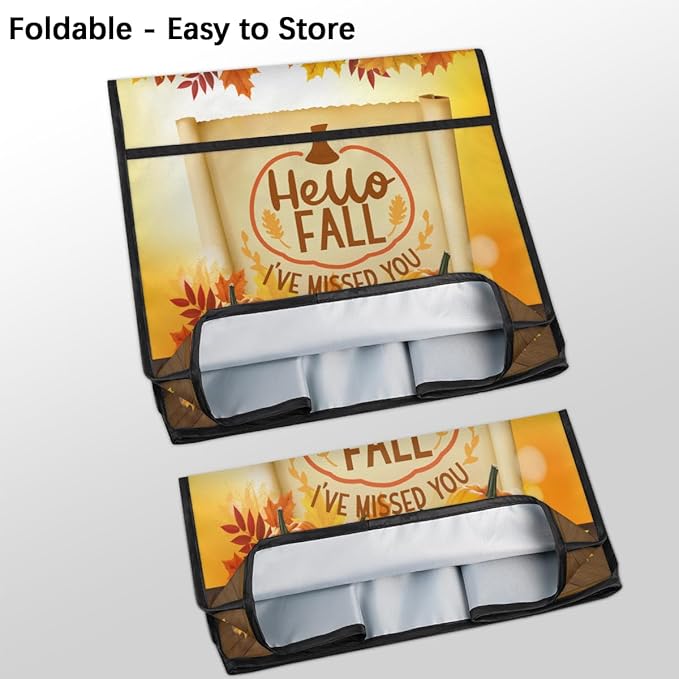 cfpolar Kitchen Aid Mixer Cover Compatible with 6-8 Quarts Autumn Pumpkin Maple Leaves Stand Mixer Cover Kitchen Aid Mixers Accessories Appliance Organizer Bag Dust Covers with Zipper Pocket