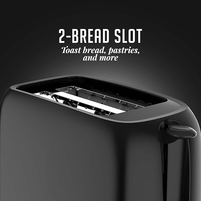 OVENTE Electric 2 Slice Toaster Machine with 6-Shade Toast Settings 700W Power &amp Electric Sandwich Maker with Non-Stick Plates Indicator Lights Cool Touch Handle